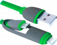 Кабель Defender USB – Apple Lightning 1 м зеленый 10-03BP (87489)