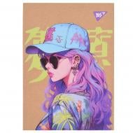 Блокнот YES Anime girl А6 80 листов клетка 152003