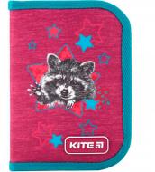 Пенал шкільний Education Fluffy racoon K19-621-1 KITE рожевий