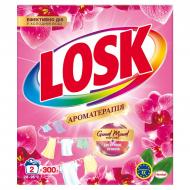 Порошок для машинной и ручной стирки Losk АО Эфирные масла и аромат Малазийского цветка 0,3 кг