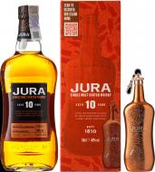 Виски Jura 10yo +40% и фляжка в подарочной коробке 0,7 л