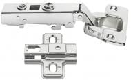 Петля накладна Hafele Metalla D SM 300 110° з доводчиком + монтажна планка під шуруп 483.01.790