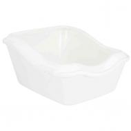 Туалет Trixie Cleany з високим бортом 45x29x54 см білий