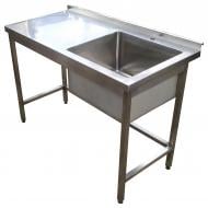 УЦЕНКА! Стол-мойка правосторонняя с бесшовной ванной Tehma 1200x600х850 мм нержавеющая сталь (УЦ №3537)