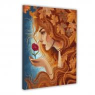 Картина по номерам Осень в ладонях 40х50 см Santi