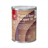 Лак Pontti Floor Laquer 50, база EP TIKKURILA полуглянец бесцветный 0,9 л 0,934 кг