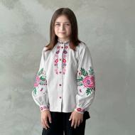 Вышиванка для девочек Эдельвика р.110 белый 241-25/09