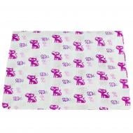 Пелюшка Домашній текстиль ситцева 75x100 см білий із малюнком 140829