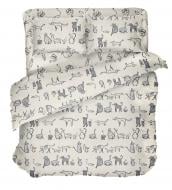 Комплект постельного белья семейный CAT STORY мультиколор Luna Комплект постельного белья семейный CAT STORY мультиколор Luna