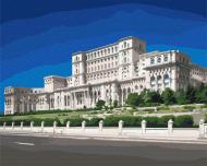 Картина по номерам Парламент Румынии летом BS52848 40x50 см Brushme