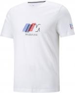 Футболка Puma BMW MMS STATEMENT GRAPHIC TEE PUMA WHITE 53480302 р.XL белый
