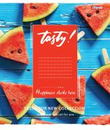 Тетрадь школьная 60 листов линия 1В Tasty (763960) 1 вересня