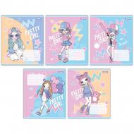 Тетрадь школьная 12 листов клетка Pretty girl (767189) 1 вересня