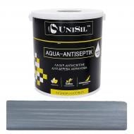 Лазурь-антисептик UniSil для дерева Aqua Antiseptik графит шелковистый глянец 10 л
