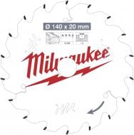 Пильный диск Milwaukee PFTE THIN KERF 140x20 Z18 4932471310