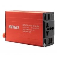 Инвертор автомобильный AMiO PI04 300W 24V/220V (02471)