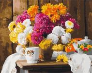 Картина по номерам Осеннее чаепитие BS52749 40x50 см Brushme Картина по номерам Осеннее чаепитие BS52749 40x50 см Brushme