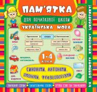 Книга Собчук Е.С. «Українська мова. Синоніми, антоніми, омоніми, фразеологізми. 1-4 клас» 978-966-284-529-7