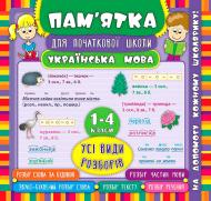 Книга Ю. В. Горай «Українська мова. Усі види розборів. 1-4 класи» 978-966-284-530-3