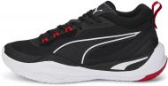 Кроссовки мужские Puma PLAYMAKER JET BLACK-JET BLACK-PUMA WHITE 38584101 р.39 черные
