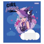 Тетрадь школьная 12 листов косая линия Girl power (766551) 1 вересня