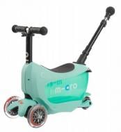 Самокат-біговел Micro Mobillity Systems Mini Micro 2go deluxe mint plus сіро-м'ятний MMD031 Самокат-біговел Micro Mobillity Systems Mini Micro 2go deluxe mint plus сіро-м'ятний MMD031