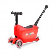 Самокат-беговел Micro детский Mini2go deluxe red plus красно-черный MMD032