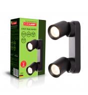 Спот Eurolamp 2x30 Вт GU10 чорний LH2-LED-GU10(black)new