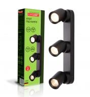 Спот Eurolamp 3x30 Вт GU10 черный LH3-LED-GU10(black)new