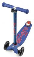 Самокат Micro Maxideluxe blue LED синий ММD067
