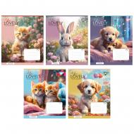 Тетрадь школьная 12 листов косая линия You Lovely (766940) YES