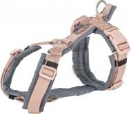 Шлея Trixie для собак Premium trekking M-L: 62-74 см / 25 мм пудровый/графит Шлея Trixie для собак Premium trekking M-L: 62-74 см / 25 мм пудровый/графит