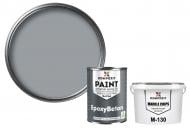 Краска эпоксидная Kompozit EpoxyBeton двухкомпонентная серая RAL 7040 3,6 кг + Мраморная крошка Kompozit M-130 1,5 кг