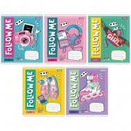 Тетрадь школьная 12 листов линия Follow me (767219) 1 вересня Тетрадь школьная 12 листов линия Follow me (767219) 1 вересня