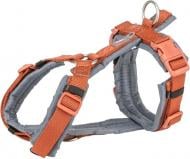 Шлея Trixie для собак Premium trekking S: 36-44 см / 15 мм оранжевый/графит