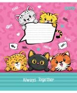 Тетрадь школьная 12 листов линия 1В Cute kittens (765791) 1 вересня