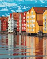 Картина по номерам Цветные дома BS52444 40x50 см Brushme