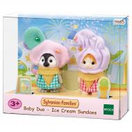 Игровой набор Sylvanian Families Малыши Пингвин и Котенок в костюмах мороженого. 5685