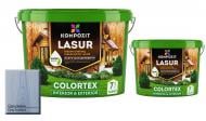 Лазурь Kompozit COLORTEX Серая гавань 10 л + Лазурь Kompozit COLORTEX Серая гавань 2,5 л