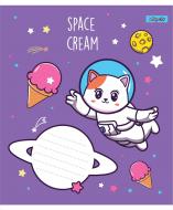 Тетрадь школьная 12 листов линия 1В Space friends (765795) 1 вересня