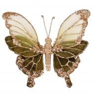 Украшение новогоднее YES! Fun Бабочка 15 см зеленый 974963