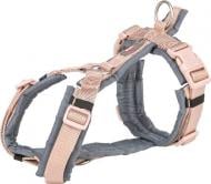 Шлея Trixie для собак Premium trekking XS-S: 32-38 см/13 мм пудровый/графит