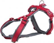 Шлея Trixie для собак Premium trekking XS-S: 32-38 см / 13 мм красный/графит