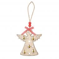 Украшение новогоднее YES! Fun Ангел 11 см бежевый 975074