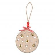Прикраса новорічна YES! Fun Кулька 11 см бежевий 975075 Прикраса новорічна YES! Fun Кулька 11 см бежевий 975075