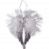 Украшение новогоднее YES! Fun Крылья ангела с перьями 18 см бело-серебряный 974944 Украшение новогоднее YES! Fun Крылья ангела с перьями 18 см бело-серебряный 974944