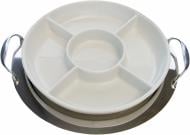 Поднос Freddi Prom 26 см с керамической менажницей