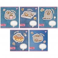 Тетрадь школьная 12 листов линия Pusheen. Snack time (767229) YES