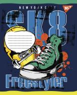Тетрадь школьная 12 листов линия Skates (765806) YES