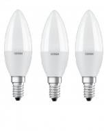 Лампа светодиодная Osram 3 шт./уп. 6,5 Вт C37 матовая E14 220 В 4000 К 4058075134157